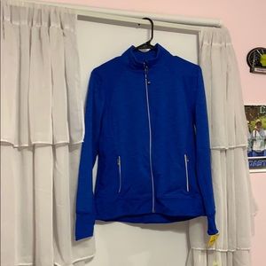 brand new blue zip up jacket